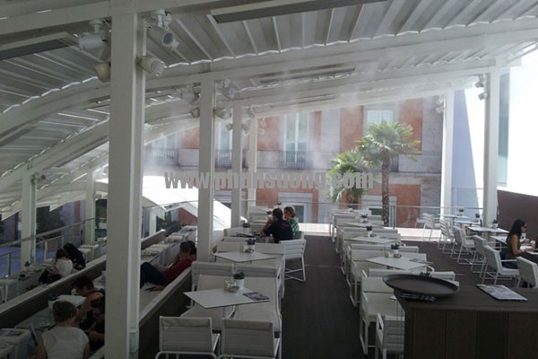 Hệ thống phun sương Hawin được sử dụng ở quán café tại Đắk Lắk